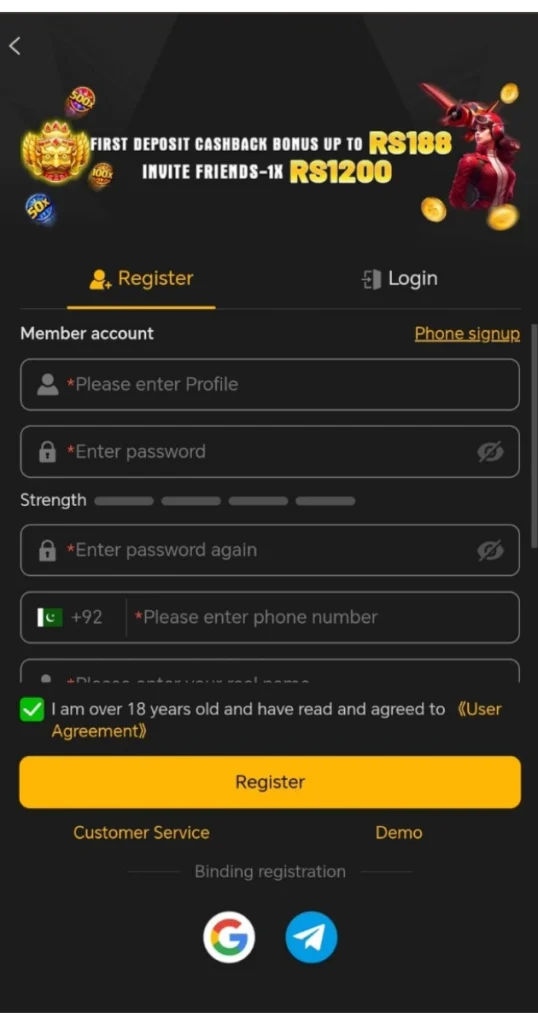 188Pkr Game Register