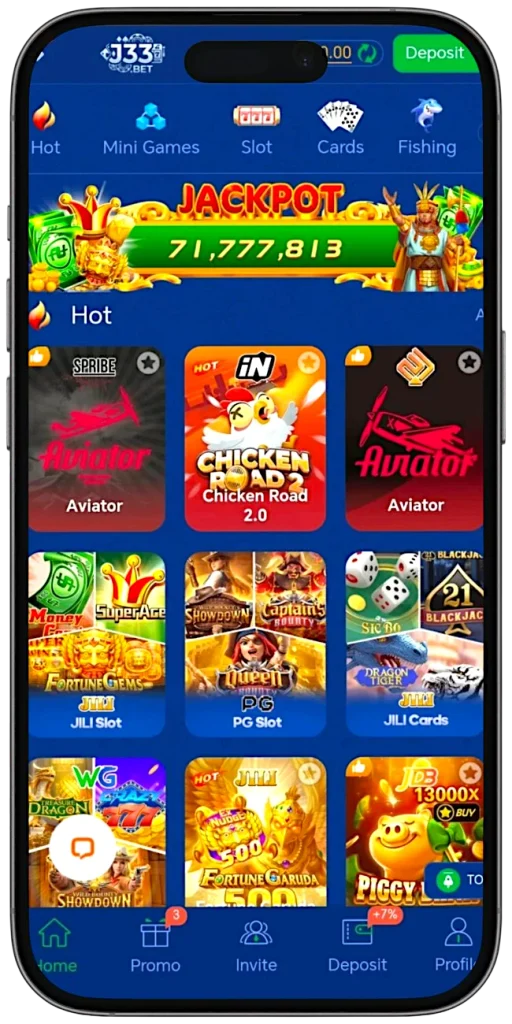 J333 game main homepage image