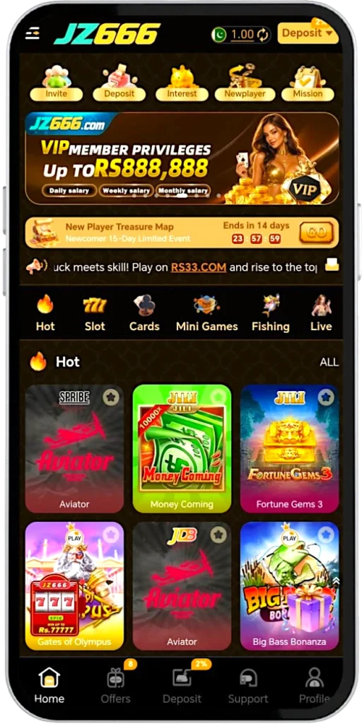 JZ666 Game APK main homepage