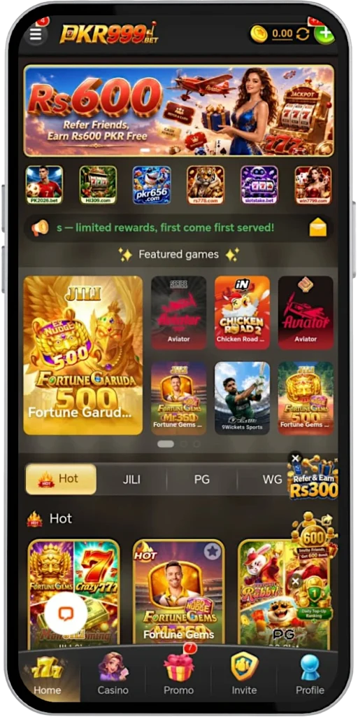 PKR999 Bet Game Homepage