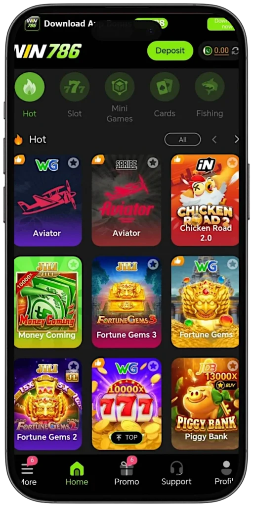 Win786 Game main homepage