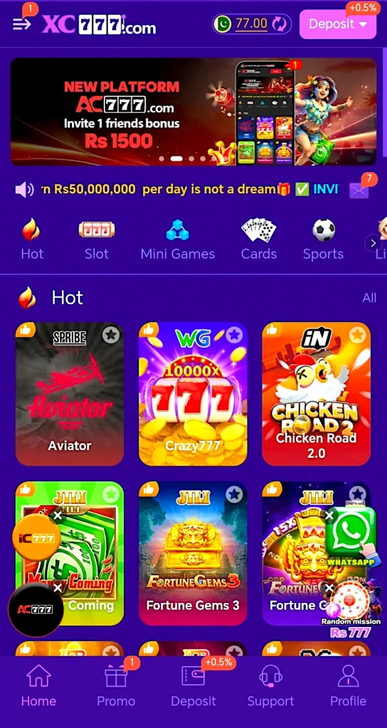 XC777 GAME HOMEPAGE