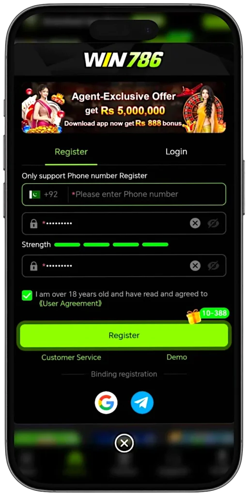 win786 game registration